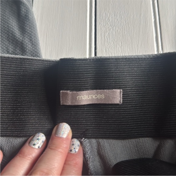 Maurices Pull On Skinny Pants Grey Size L - Picture 6 of 7